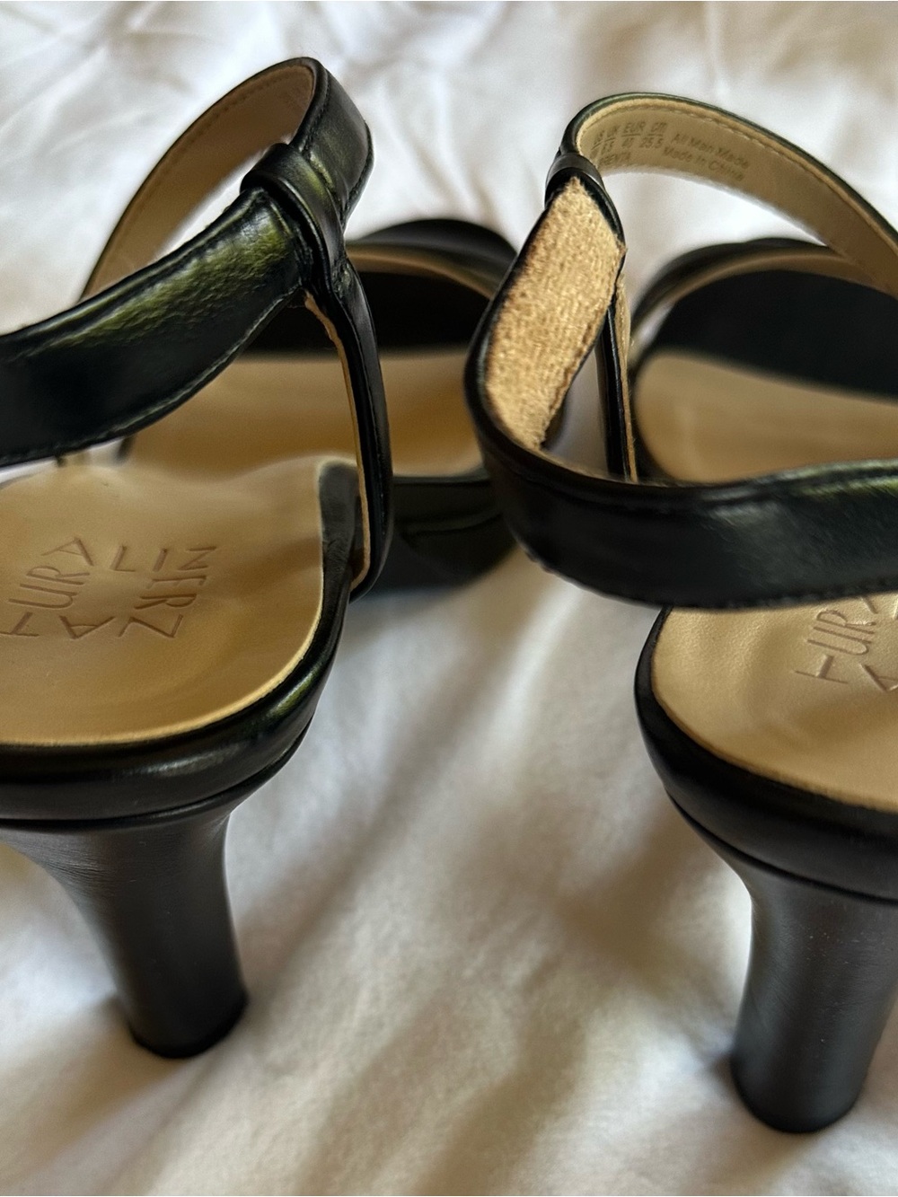 Naturalizer Brenta Black Strappy Women's Dress Sandals - Picture 9 of 11